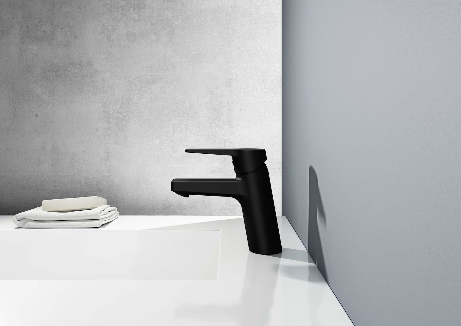 Oras Twista rubinetto per lavabo verticale nero 3810F-33