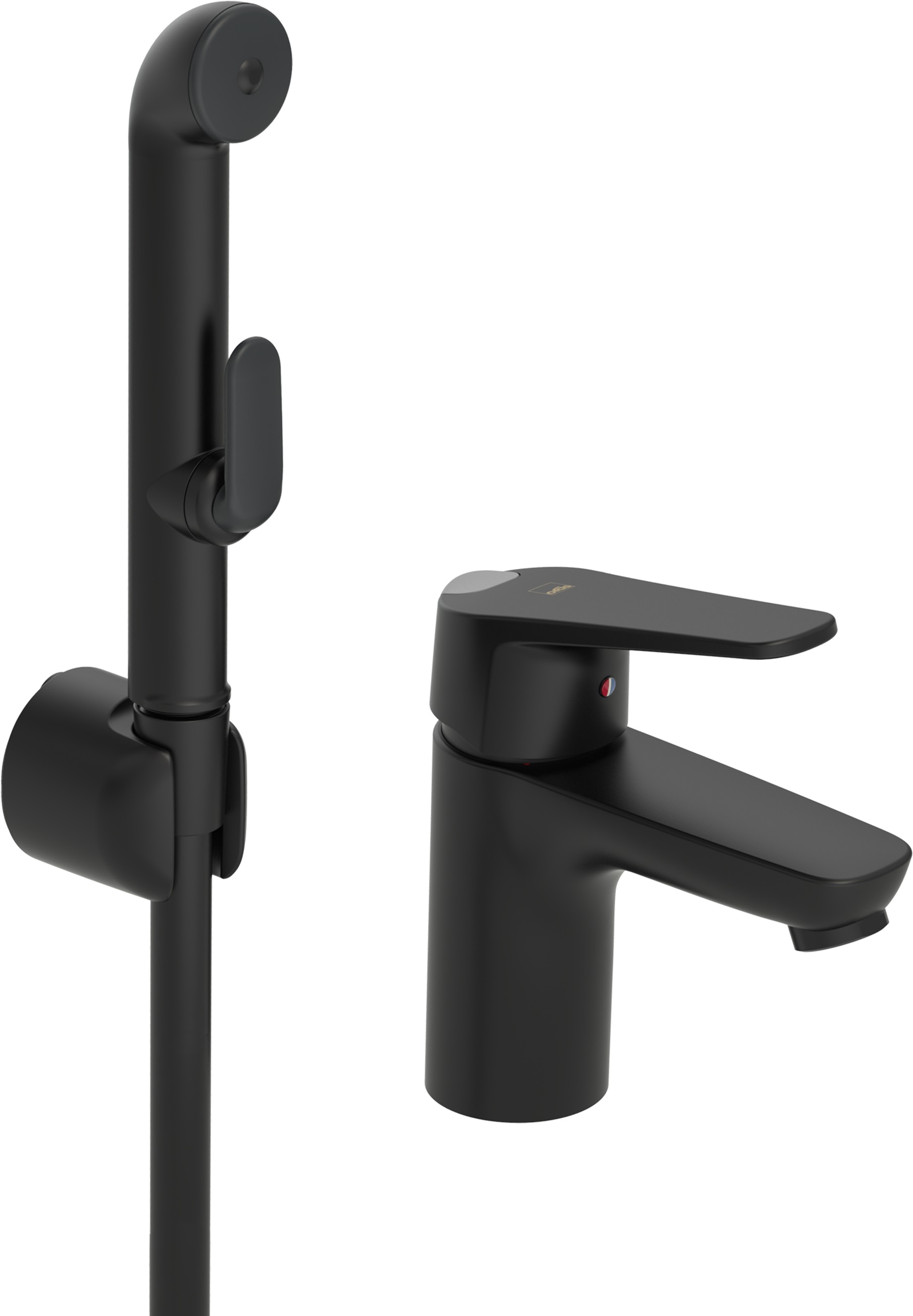 Oras Vega rubinetto per lavabo verticale nero 1812FG-33