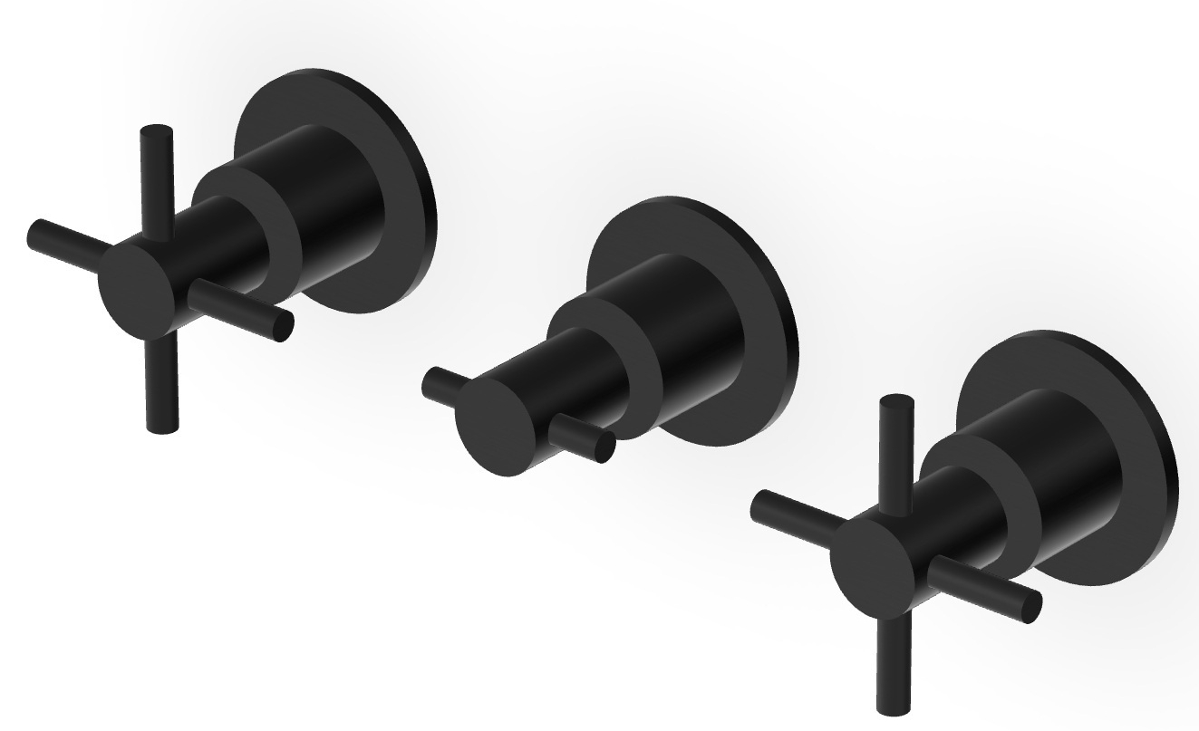 Zucchetti Helm rubinetto per lavabo da incasso nero ZHM695.XP81