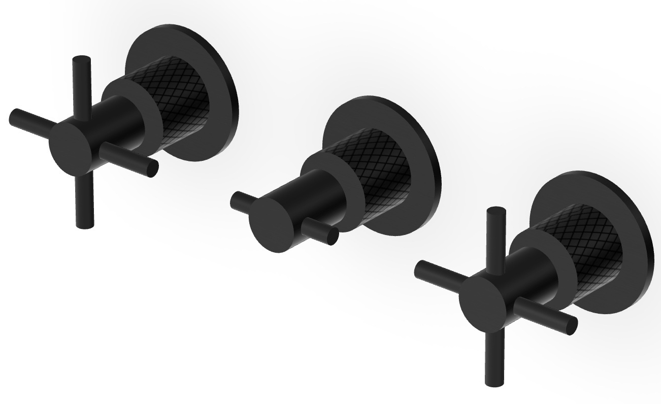 Zucchetti Helm rubinetto per lavabo da incasso nero ZHM695.XP81G3
