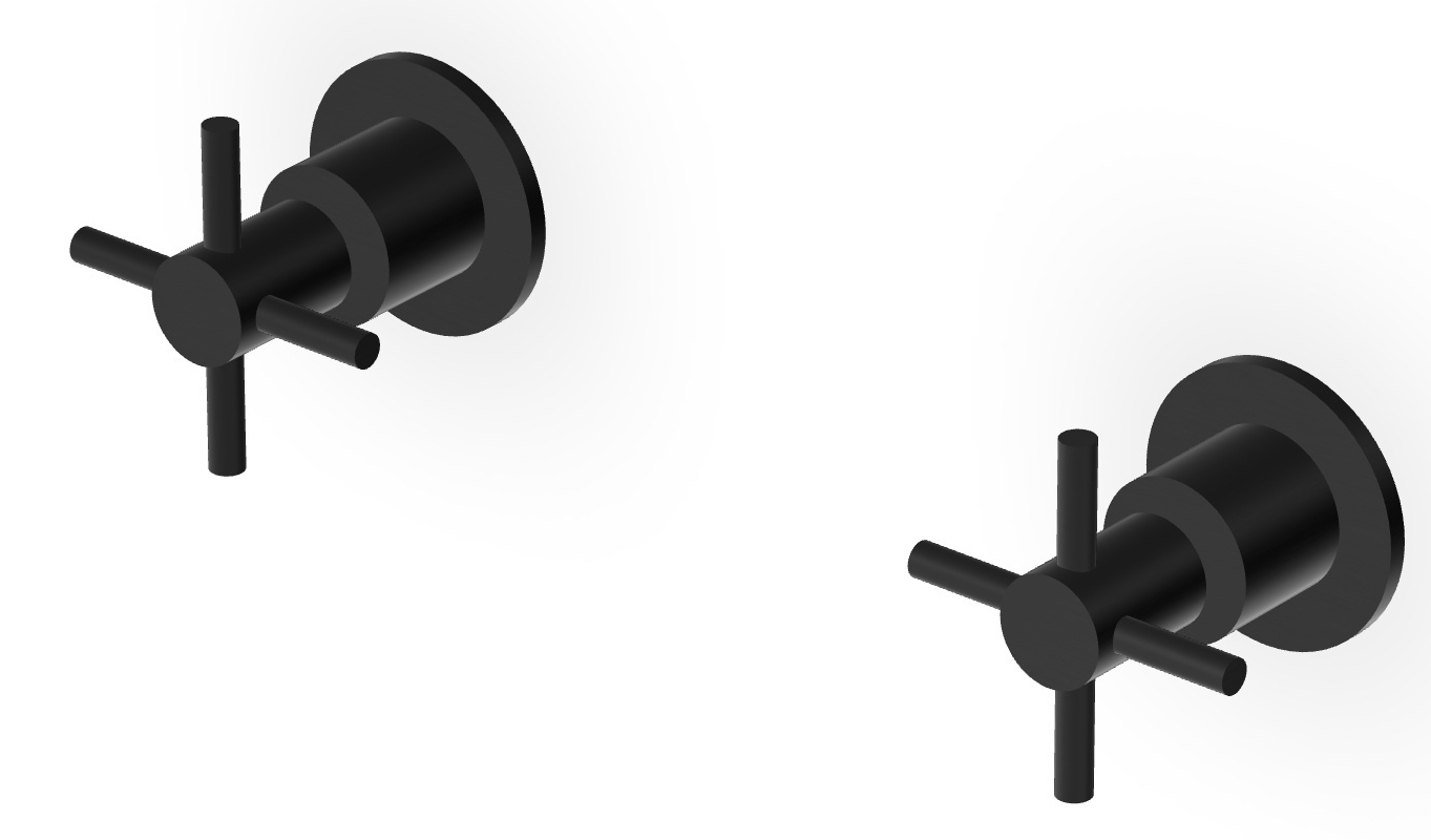 Zucchetti Helm rubinetto per doccia da incasso nero ZHM738.XP81