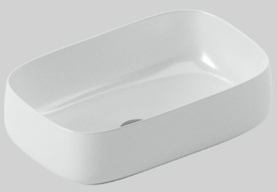 Art Ceram Cognac lavabo 55x35 cm rettangolare da appoggio bianco COL00801;00