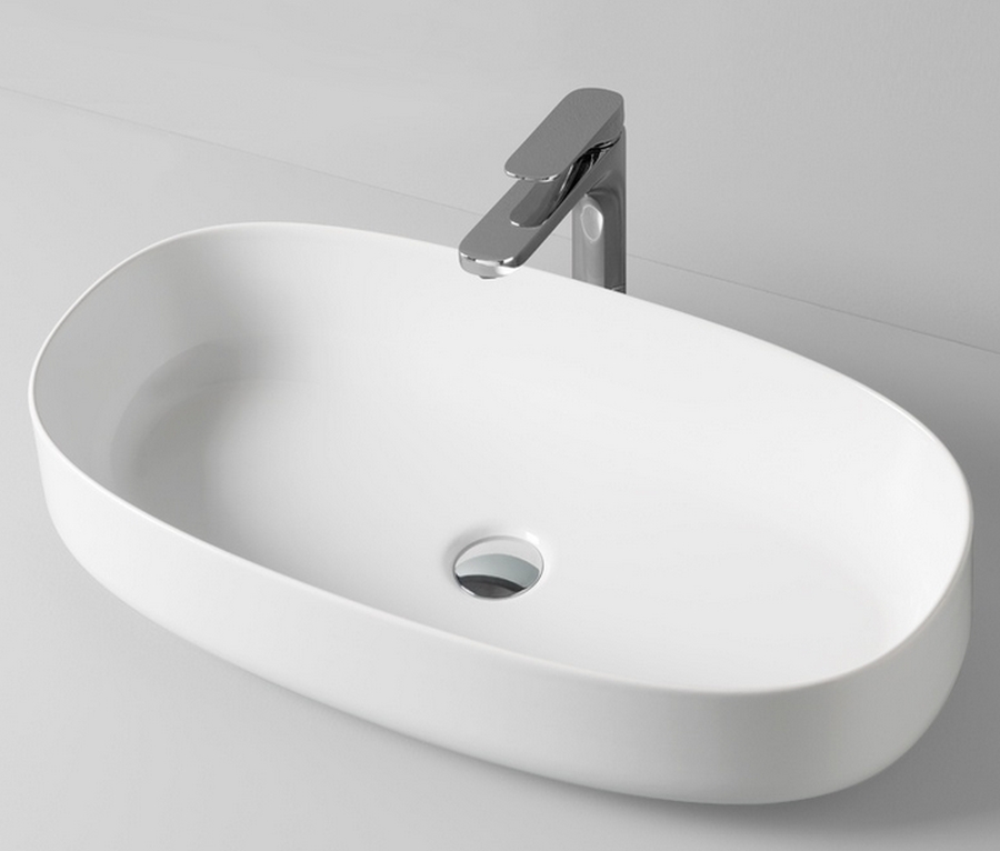 Art Ceram Cognac lavabo 68x35 cm ovale da appoggio bianco COL00501;00
