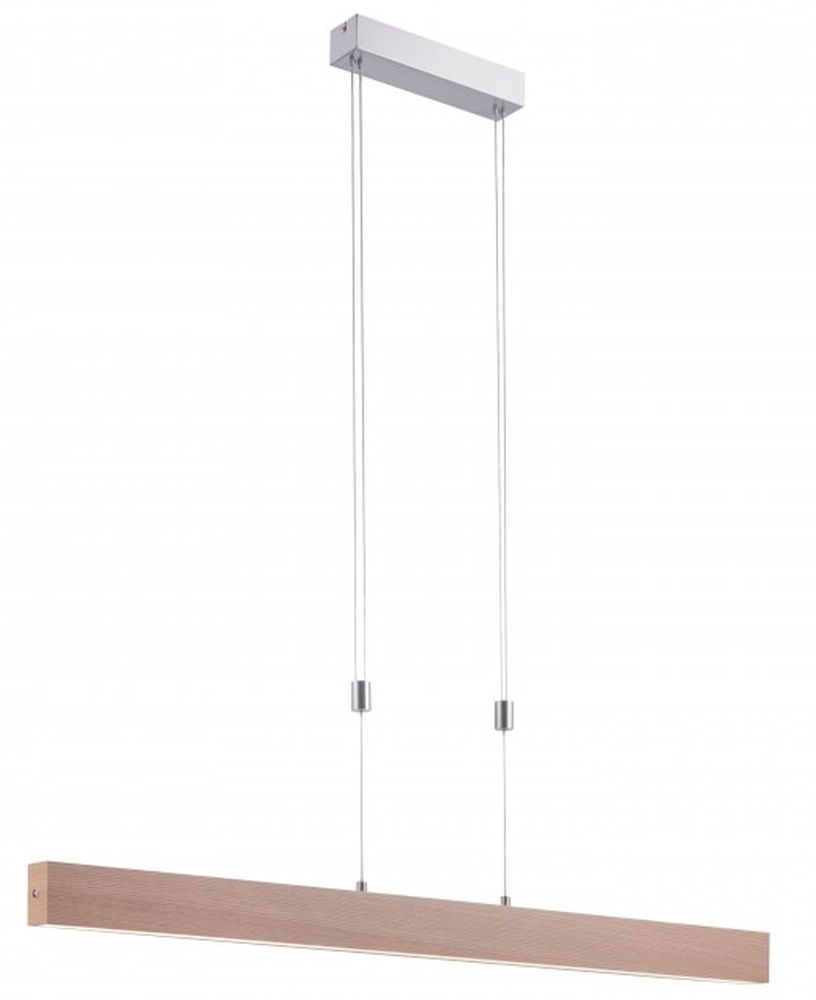 Just Light Amanda lampada sospesa intelligente 1x30 W legno-nichel 11420-78