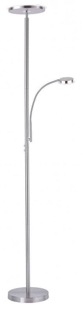 Just Light Hans lampada da terra 2x22 W acciaio 11709-55