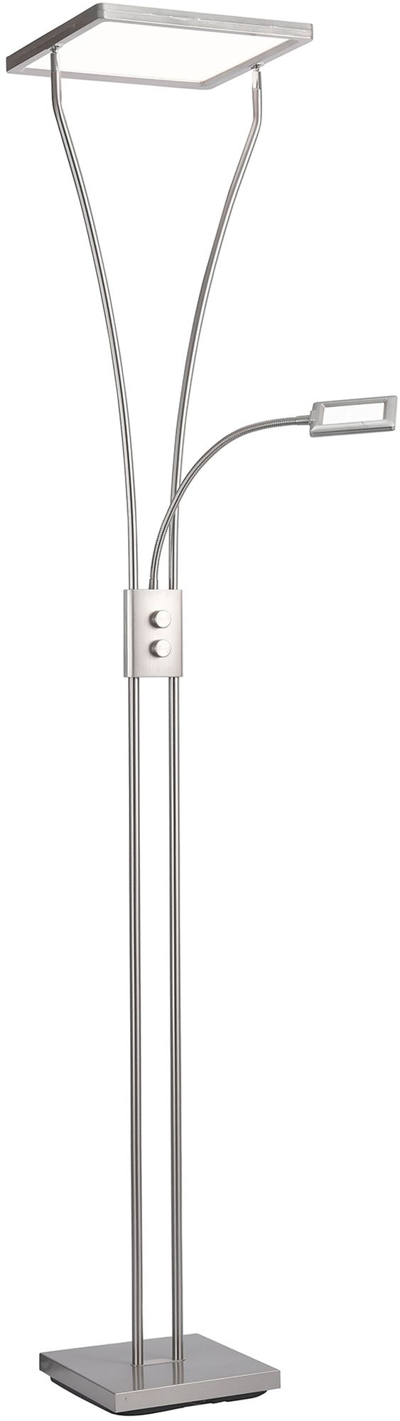 Just Light Marian lampada da terra 2x25 W acciaio 11722-55