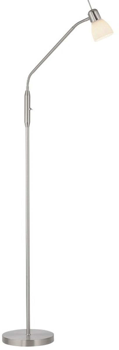 Just Light Karo lampada da terra 1x40 W bianco-acciaio 11956-55