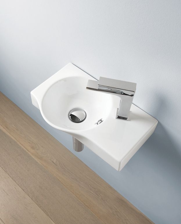 Art Ceram Union lavabo 43x27 cm rettangolare a parete bianco LML00101;00