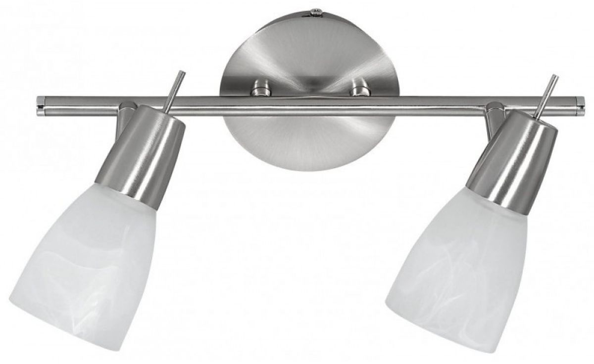 Just Light Julia lampada da soffitto 2x4 W bianco-acciaio 11862-55