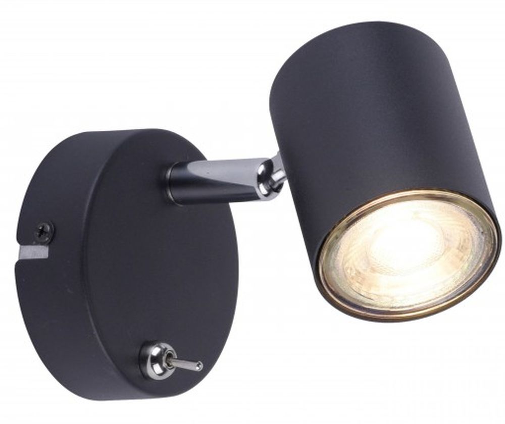 Just Light Tarik lampada da parete 1x5 W antracite 11941-13