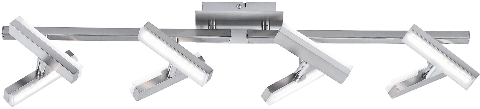 Just Light Rico lampada da soffitto x2 W acciaio 11278-55