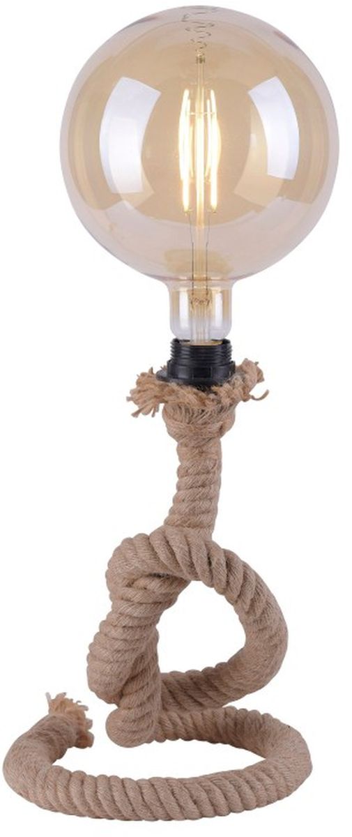 Just Light Rope lampada da tavolo 1x15 W nero-marrone 15480-18