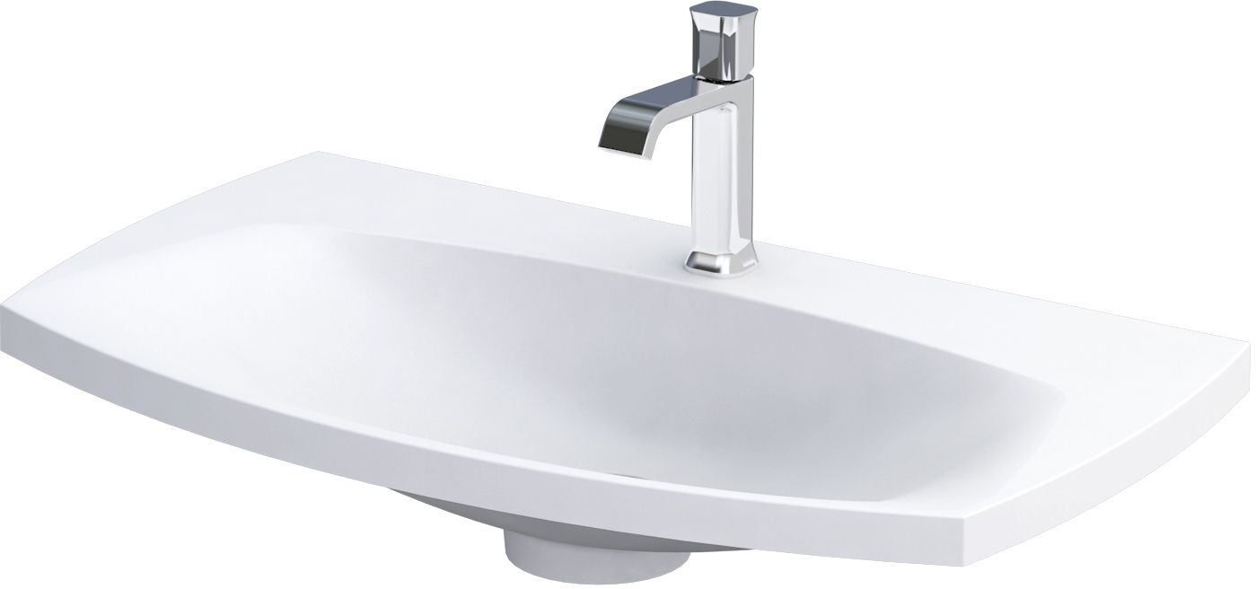 Oristo Louis lavabo 82x48 cm rettangolare da mobile bianco UME-LU-82-93