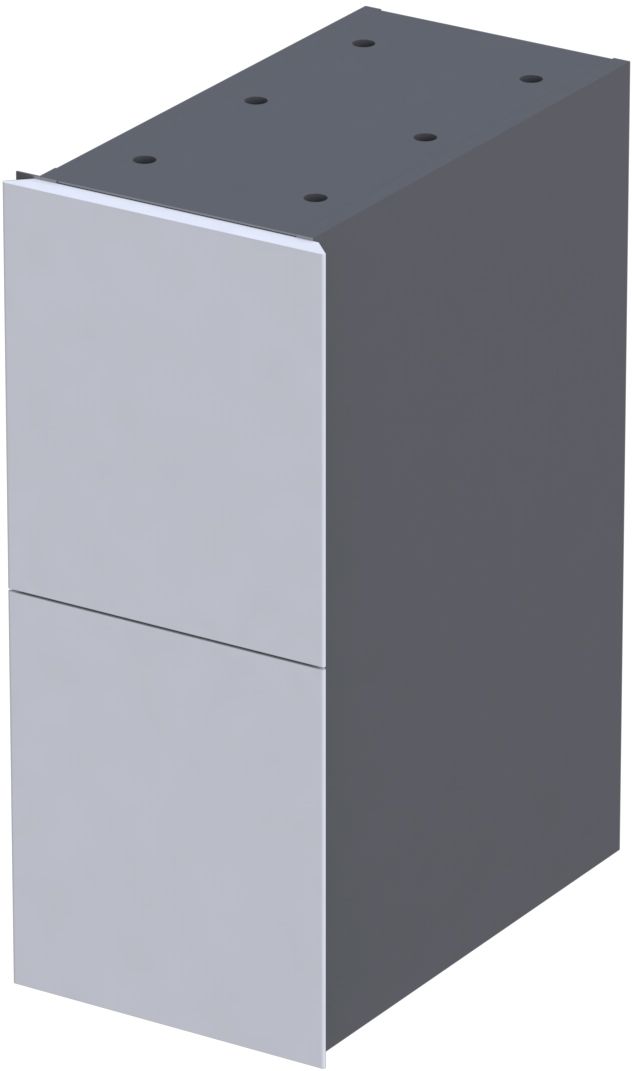 Oristo Louis armadietto 24x39x55.4 cm bianco OR50-SD2S-24-1