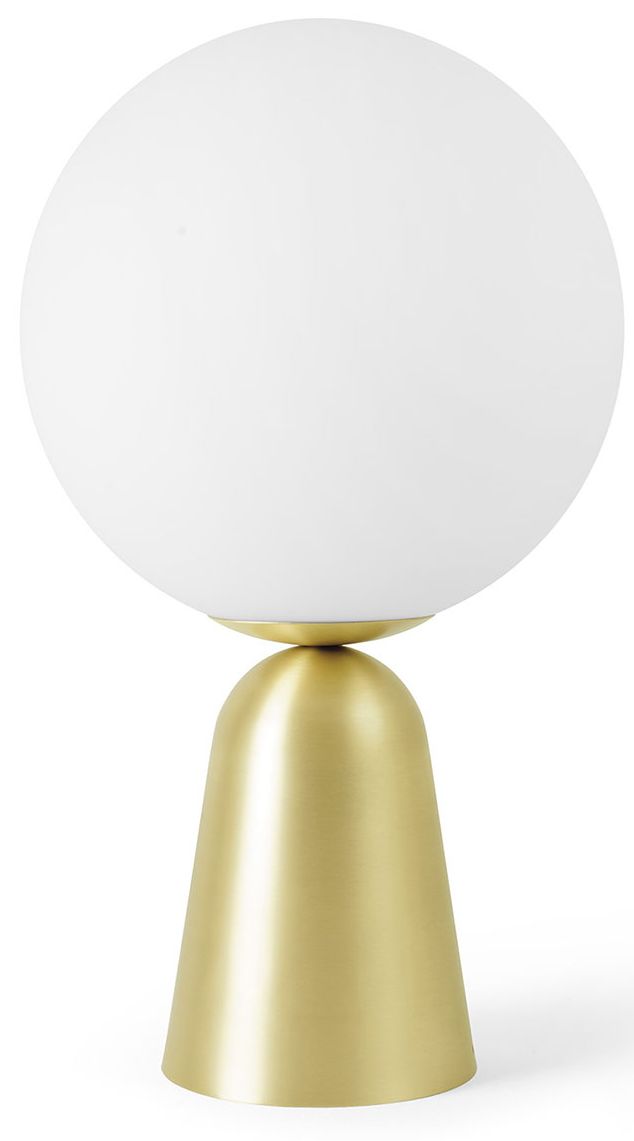 Miloox Lunar lampada da tavolo 1x40 W bianco-oro 1744.151