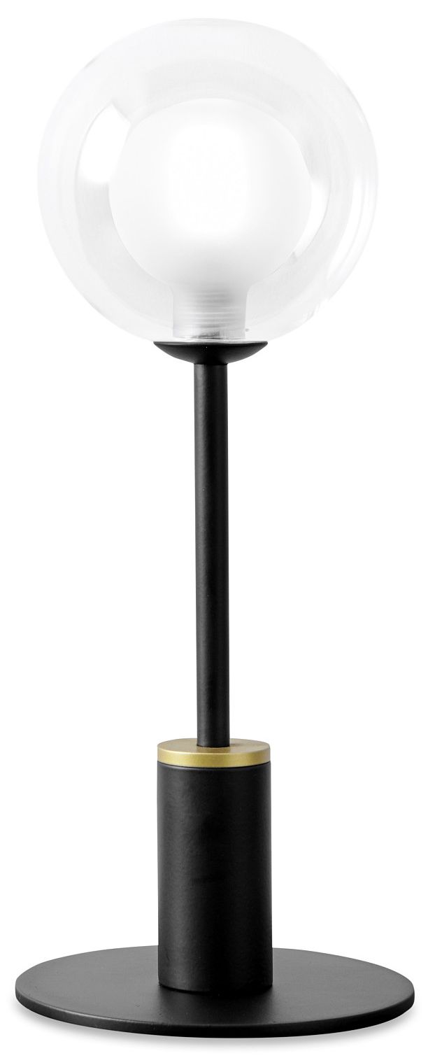 Miloox Cosmo lampada da tavolo 1x40 W nero-trasparente 1744.171
