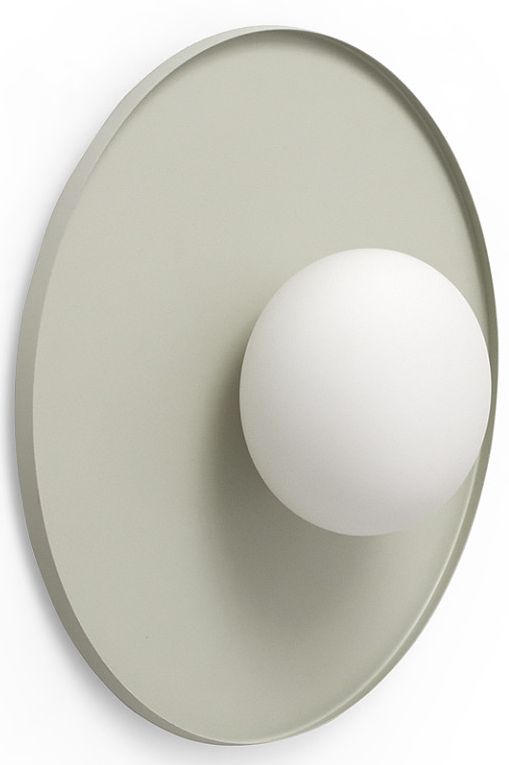 Miloox Pot lampada da parete 1x28 W bianco-grigio 1744.180
