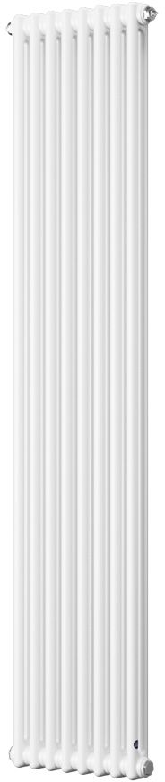 Instal Projekt Tubus 2 radiatore per ambienti 69.3x38 cm podłączenie inferiore bianco TUB2-070/08D50