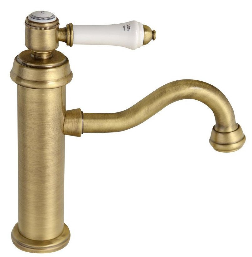 Sapho Vienna rubinetto per lavabo verticale ottone/bronzo antico VO002BR