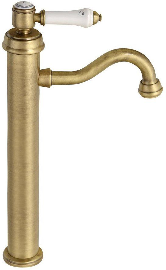 Sapho Vienna rubinetto per lavabo verticale ottone/bronzo antico VO006BR