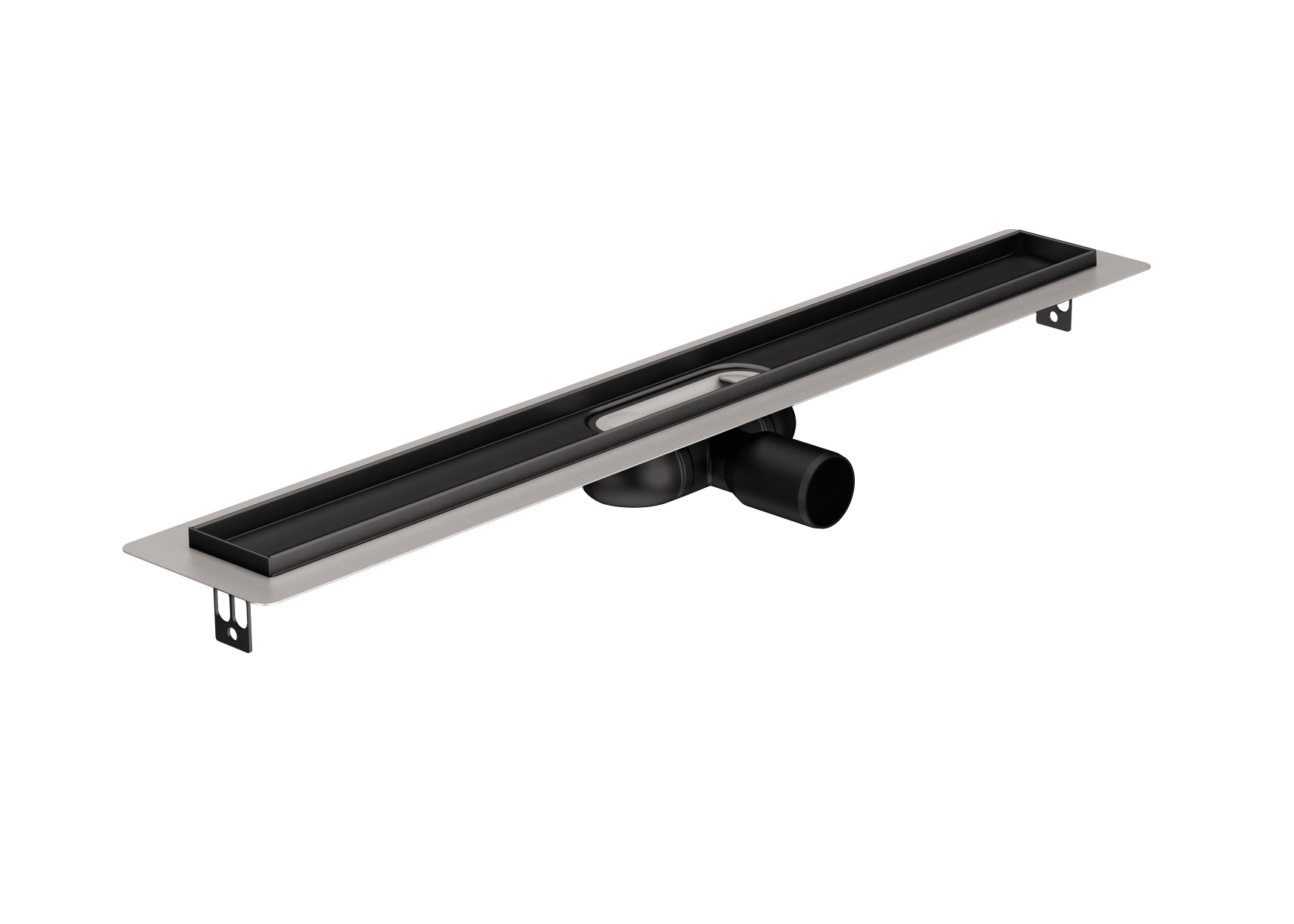 ACO ShowerDrain C Black canalina lineare con griglia 88.5 cm nero 9010.91.03