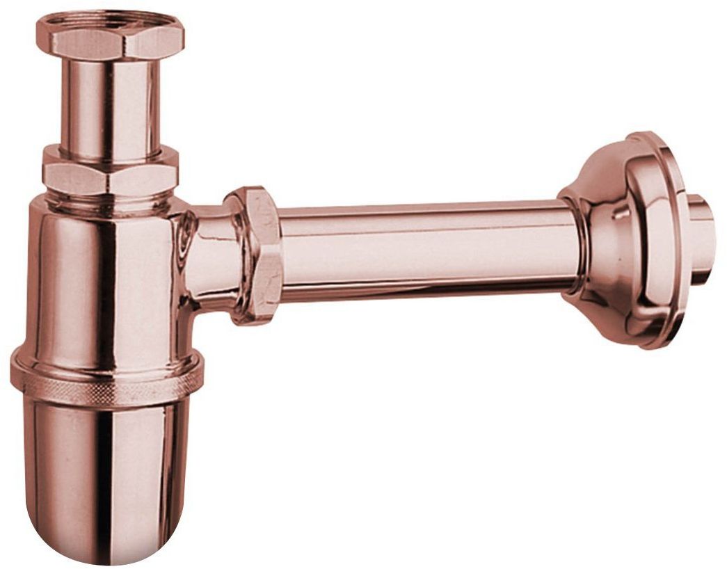 Sapho Antea sifone per lavabo a bottiglia oro rosa 9597