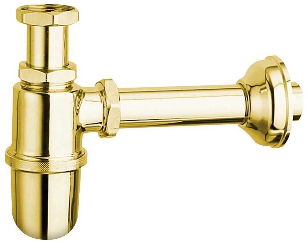 Sapho Antea sifone per lavabo a bottiglia oro 9595