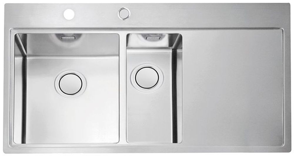 Alveus Pure lavello in acciaio 98x52.5 cm acciaio 1123793