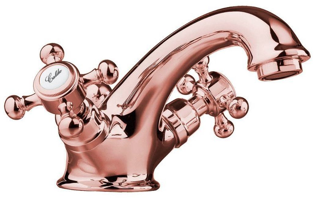 Sapho Antea rubinetto per lavabo verticale oro 3177