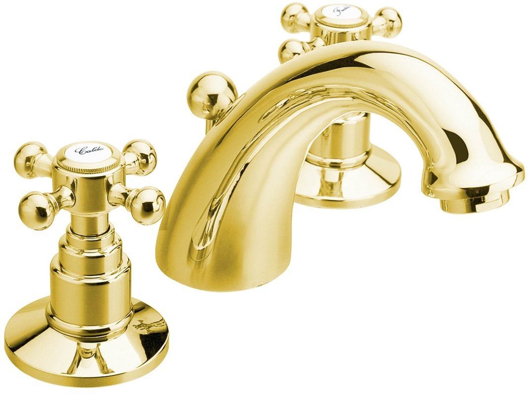 Sapho Antea rubinetto per lavabo verticale oro 3025
