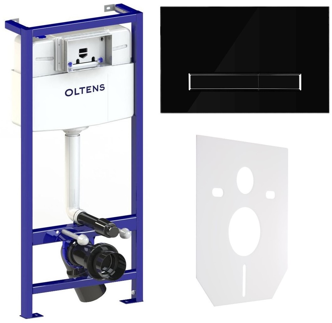 Set modulo di installazione Oltens Triberg 50001000, placca di comando Oltens Torne 57200300, 49301000