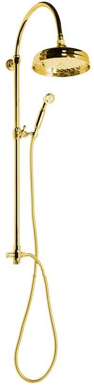 Sapho Antea set doccia a parete con soffione oro SET035