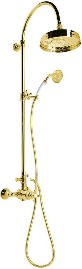 Sapho Antea set doccia a parete con termostato oro SET045