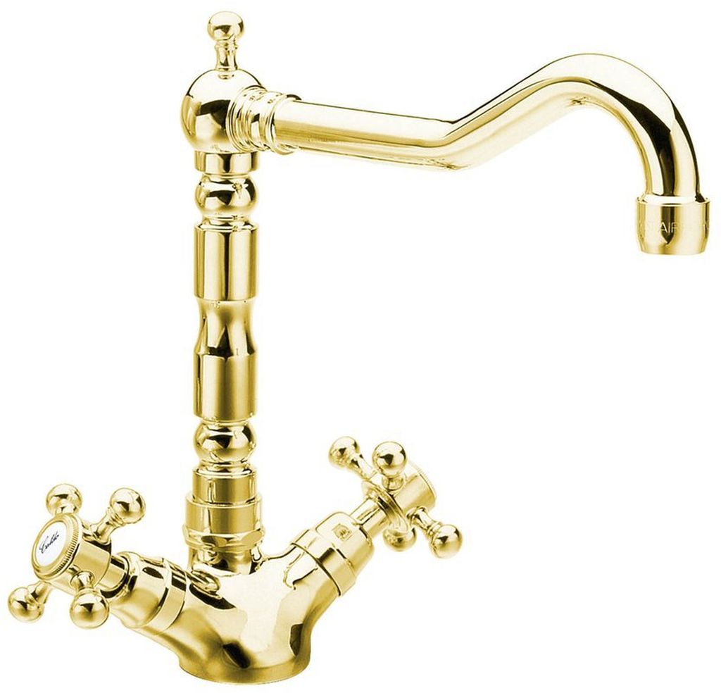 Sapho Antea rubinetto da cucina verticale oro/oro antico 3125