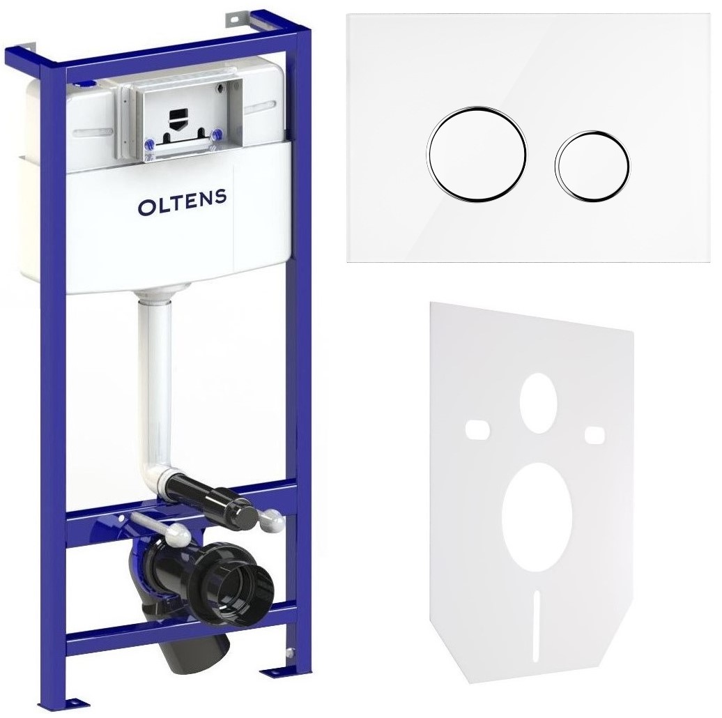 Set modulo di installazione Oltens Triberg 50001000, placca di comando Oltens Lule 57201000, 49301000