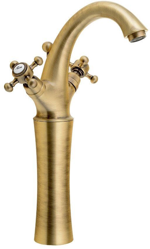 Sapho Antea rubinetto per lavabo verticale ottone/bronzo antico 3276L