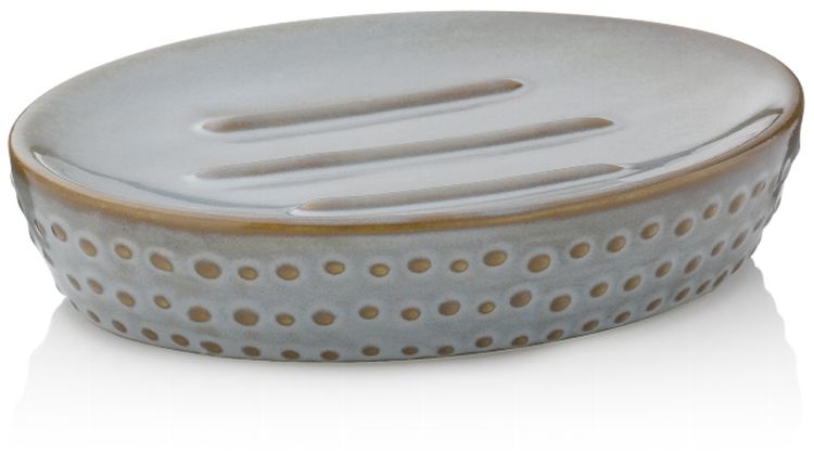 Kela Dots portasapone da appoggio grigio 23600