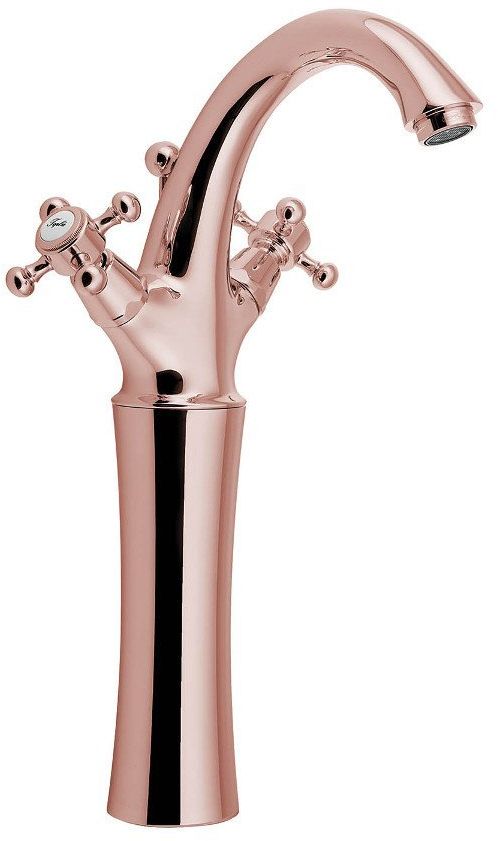 Sapho Antea rubinetto per lavabo verticale oro 3277L