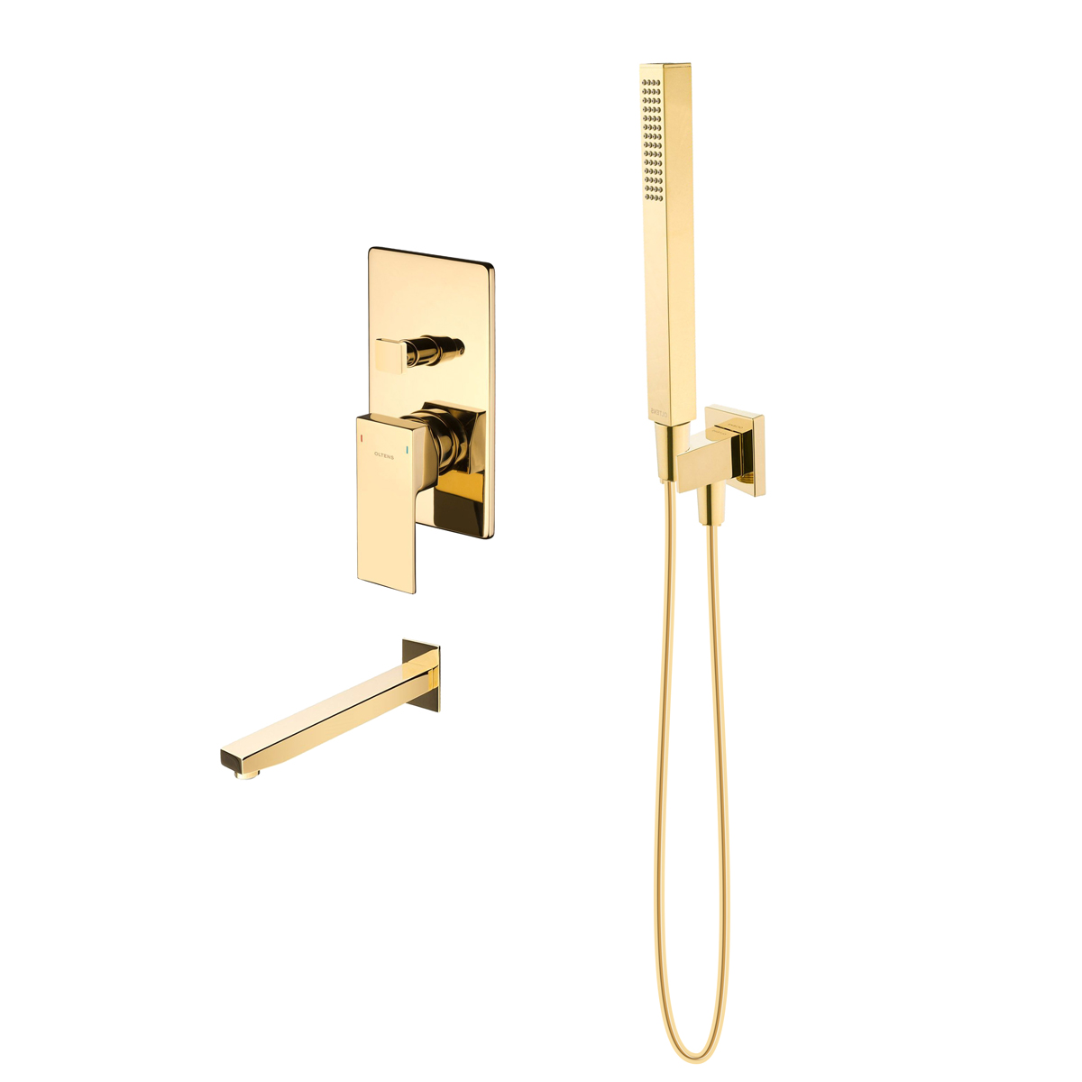 Set rubinetto per vasca e doccia Oltens Gota 34101800, bocca di erogazione per rubinetto Oltens Gota 39101800, 37103800, 39303800, 37200800