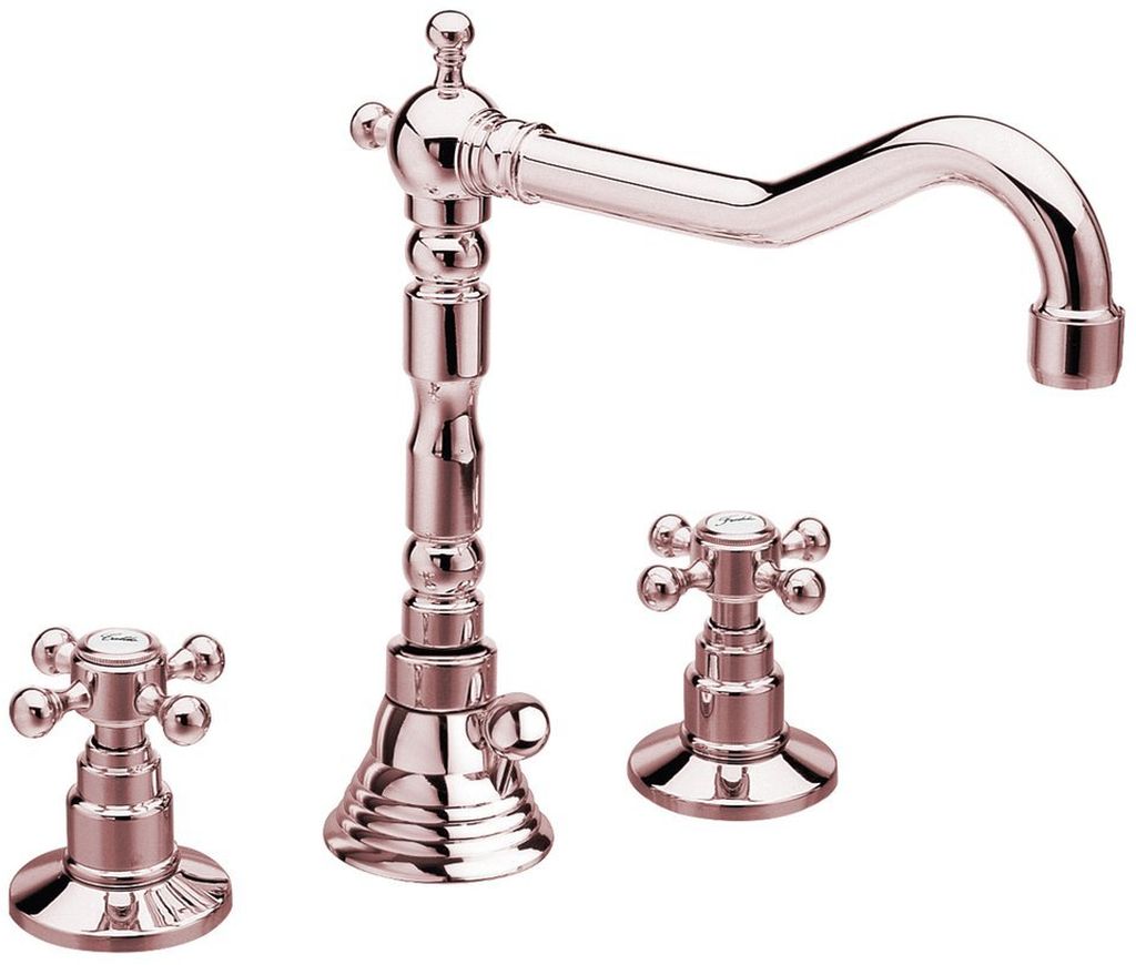 Sapho Antea rubinetto per lavabo verticale oro 3227