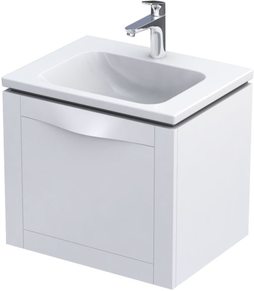 Oristo Skagen armadietto 59.6x45.5x50 cm sottolavabo sospeso bianco OR49-SD1S-60-2