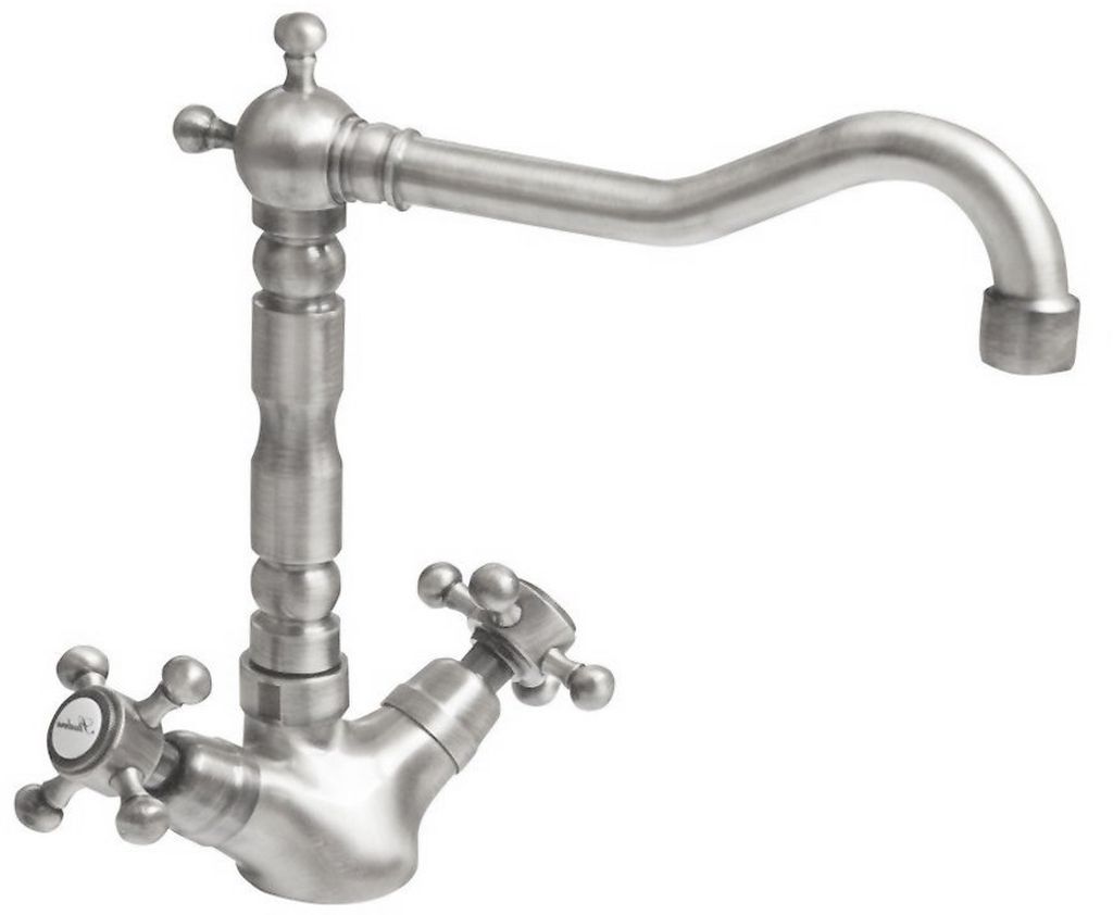 Sapho Antea rubinetto per lavabo verticale nichel 3378
