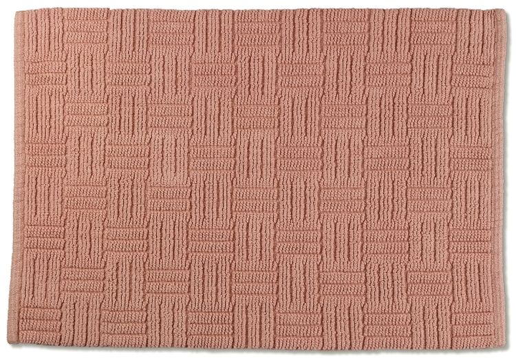 Kela Leana tappetino da bagno 65x55 cm rettangolare rosa 23510