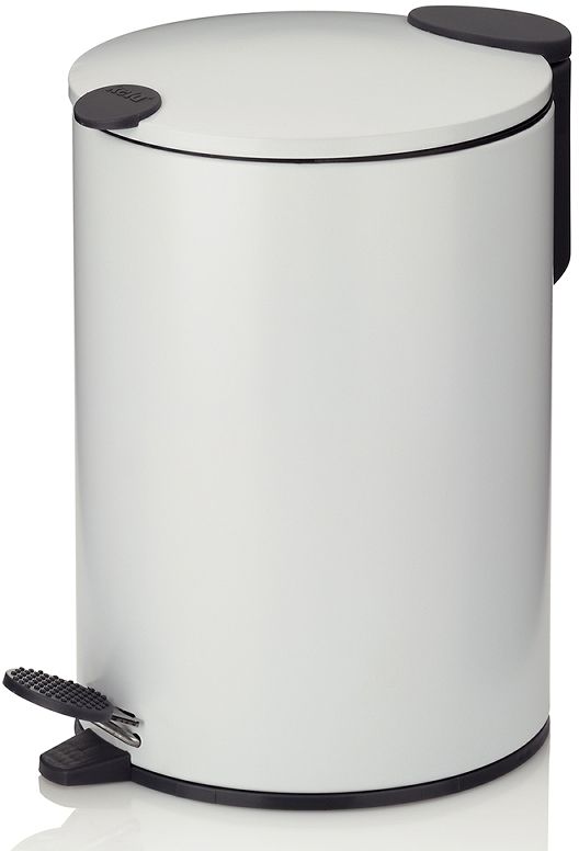 Kela Mats secchio della spazzatura 3 l bianco-nero 23613