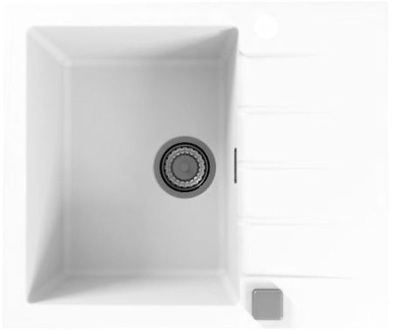 Alveus Cadit lavello in granito 59x50 cm bianco 1132017