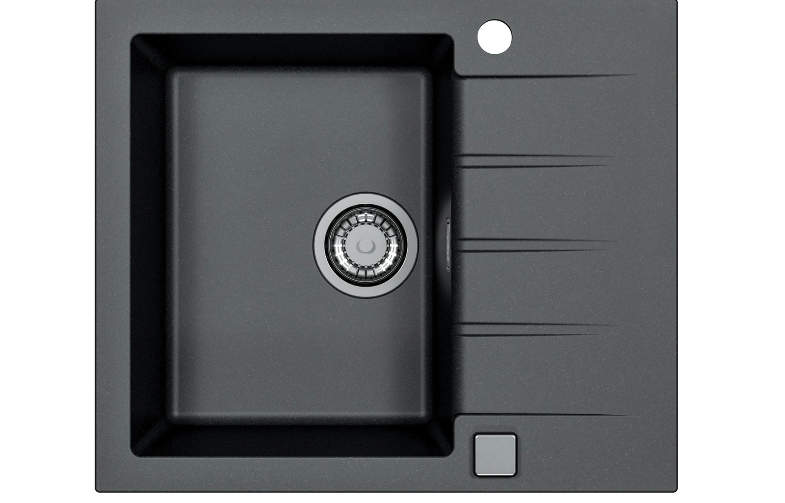 Alveus Cadit lavello in granito 59x50 cm nero 1132021
