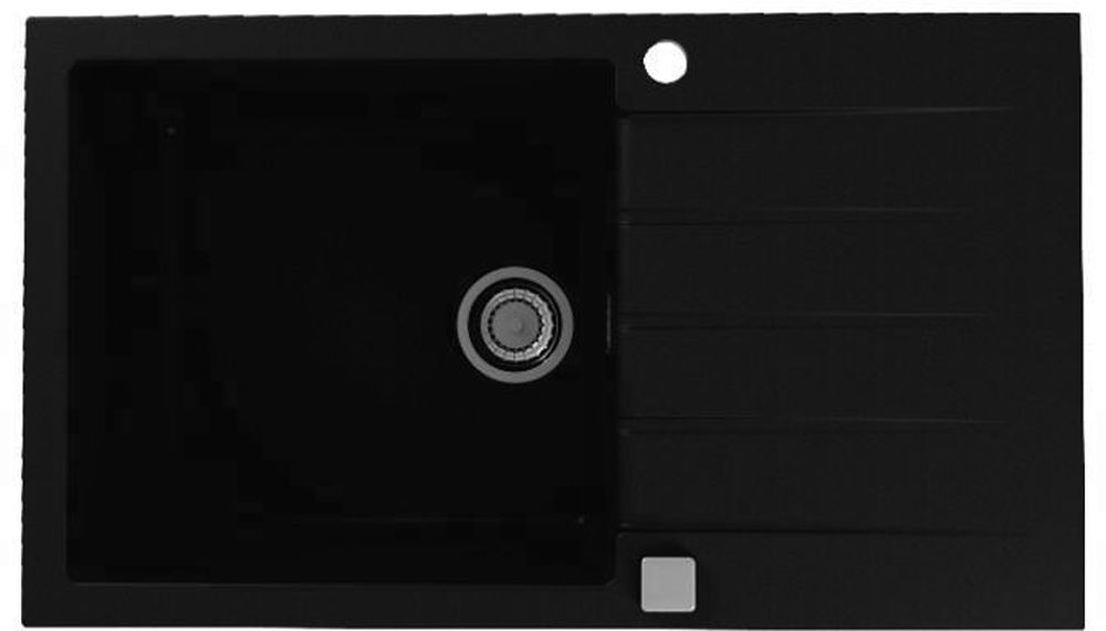 Alveus Cadit lavello in granito 86x50 cm nero 1132031