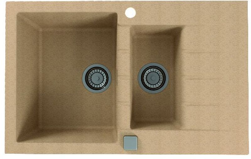 Alveus Cadit lavello in granito 79x50 cm beige 1131359