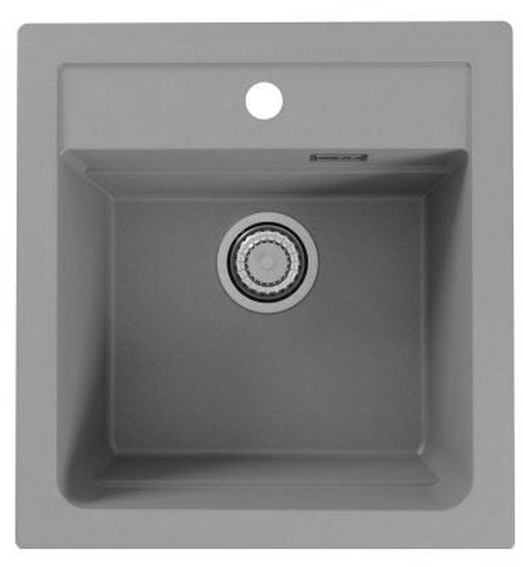 Alveus Atrox lavello in granito 50x47 cm grigio/grafite/inox 1131989