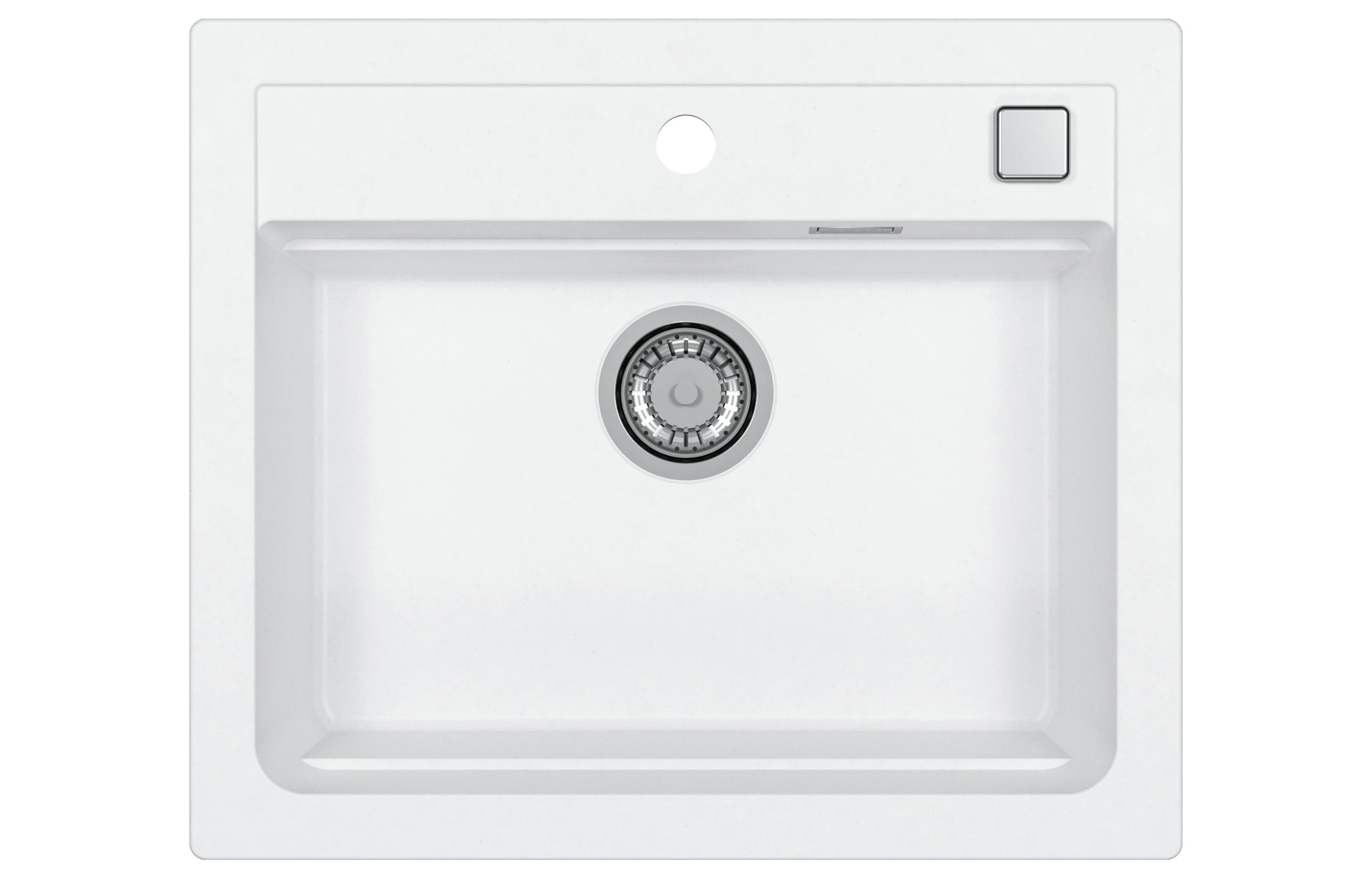 Alveus Atrox lavello in granito 59x50 cm bianco 1131991